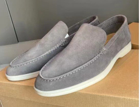 Men's Suede Loafers Casual Slip On Shoes