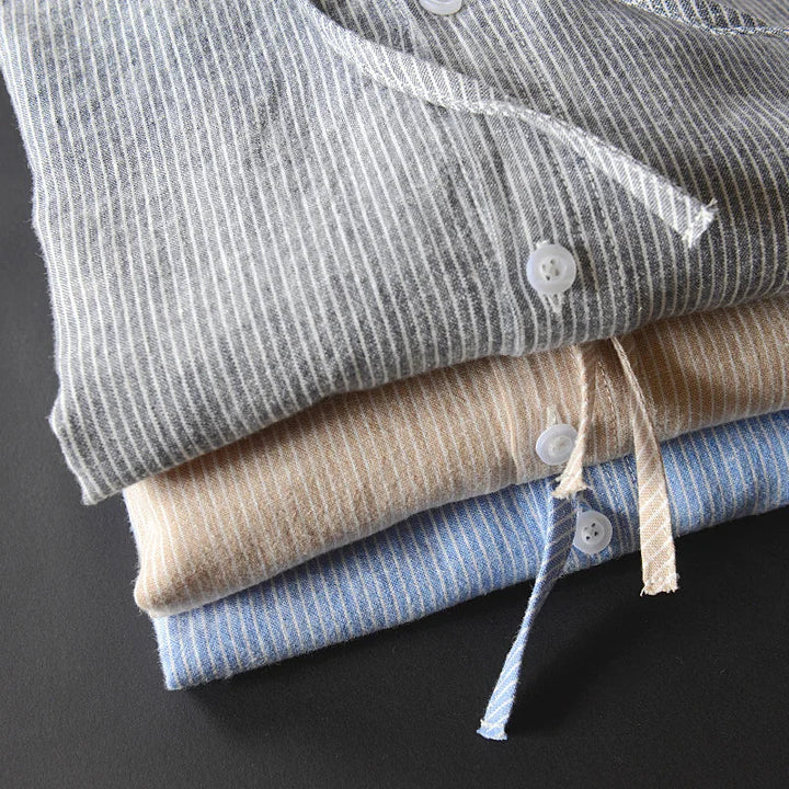 Dámská lehká lněná košile s kapucí, ležérní bunda a overshirt