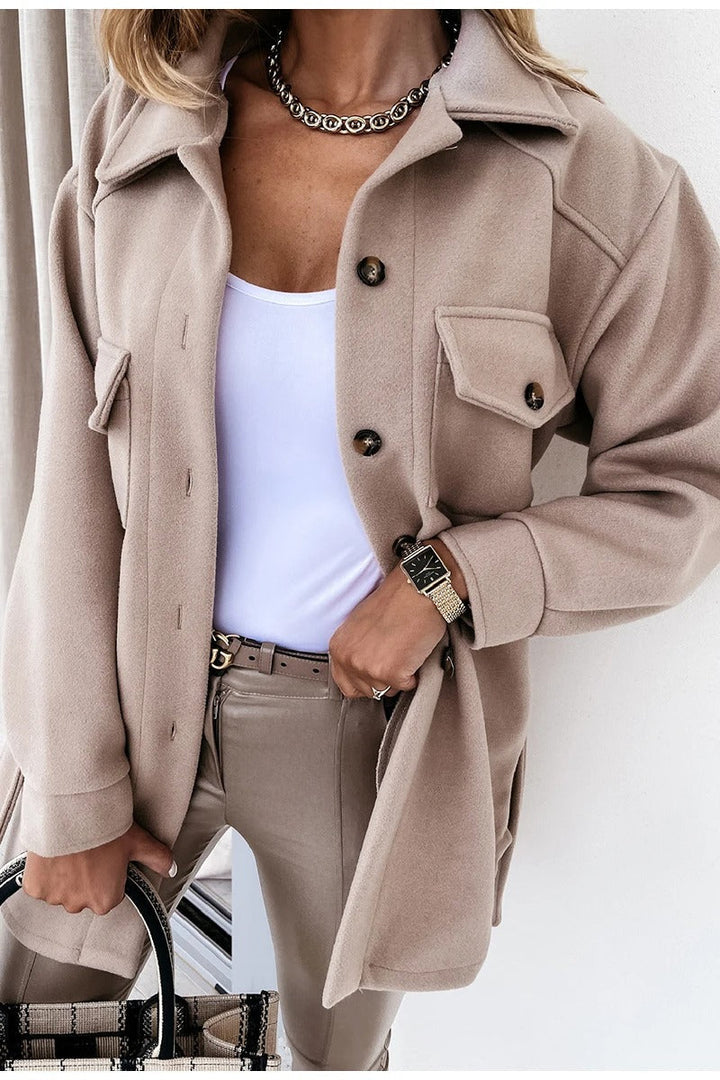 Women’s Fleece Button-Up Shacket