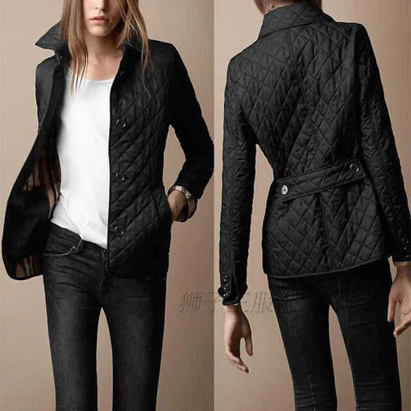 Women's Quilted Jacket Fleece Coat