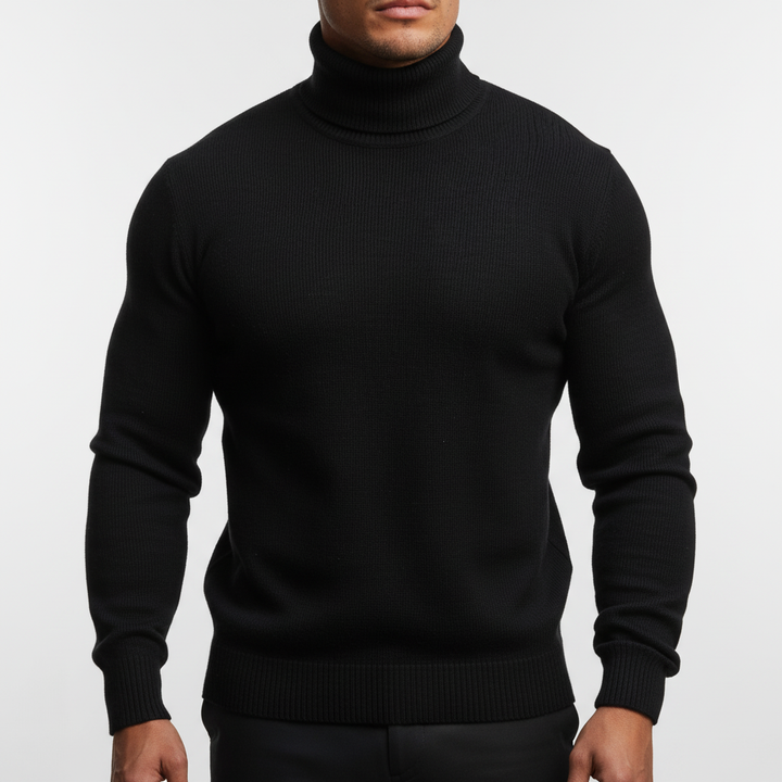 Men's Merino Wool Turtleneck Sweater