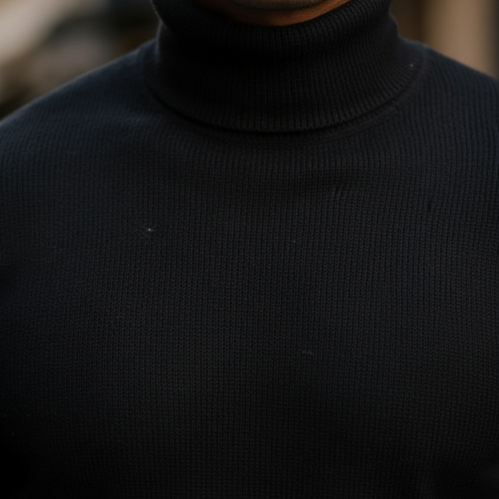 Men's Merino Wool Turtleneck Sweater