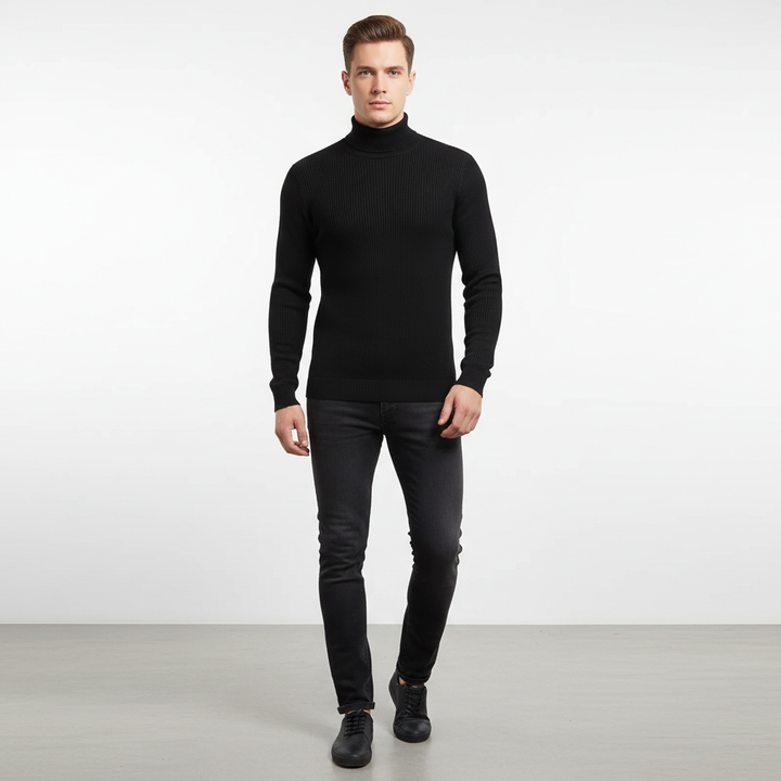Men's Merino Wool Turtleneck Sweater