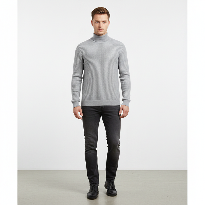 Men's Merino Wool Turtleneck Sweater