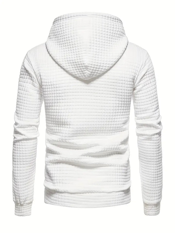 Men's Fleece Hoodie Knit Pullover Sweater
