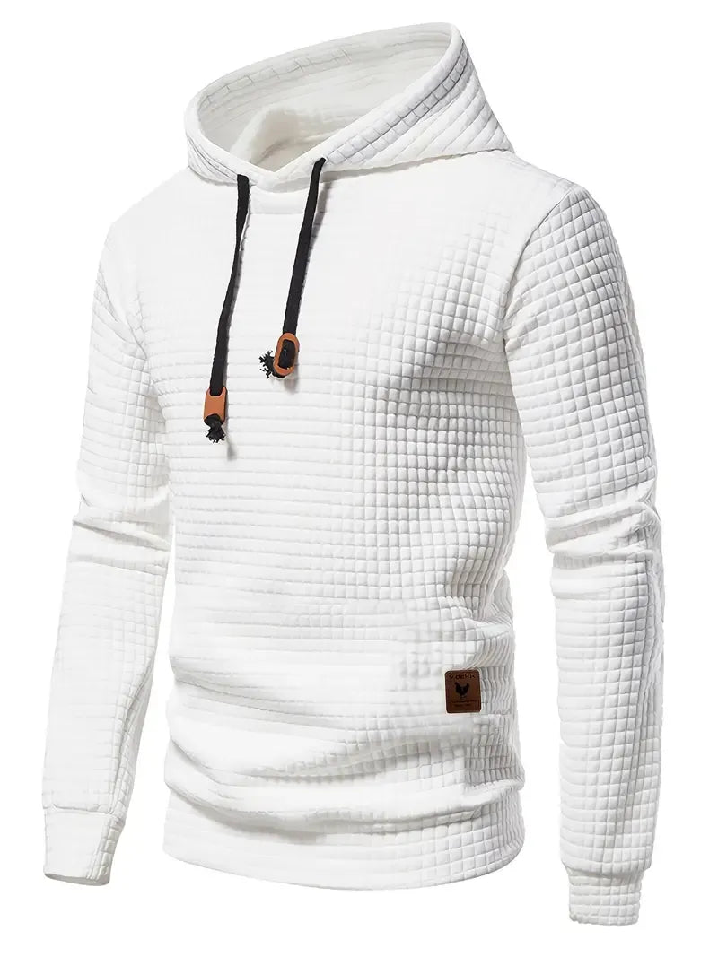 Men's Fleece Hoodie Knit Pullover Sweater