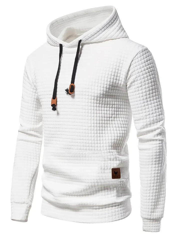 Men's Fleece Hoodie Knit Pullover Sweater