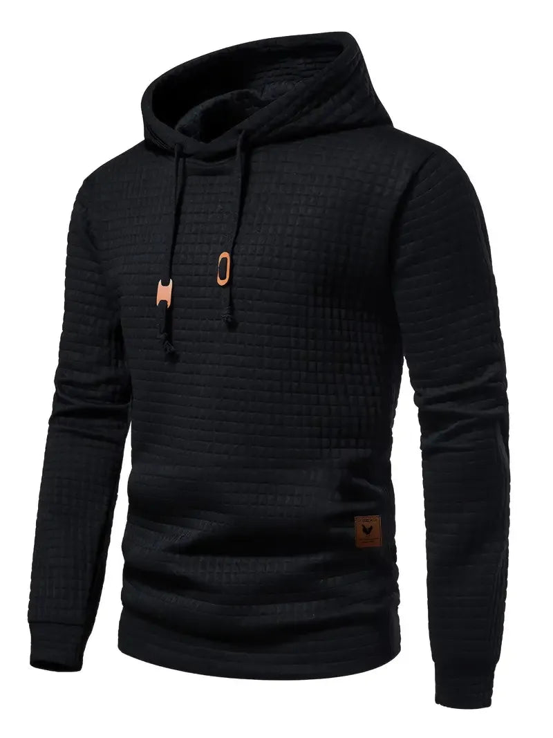 Men's Fleece Hoodie Knit Pullover Sweater