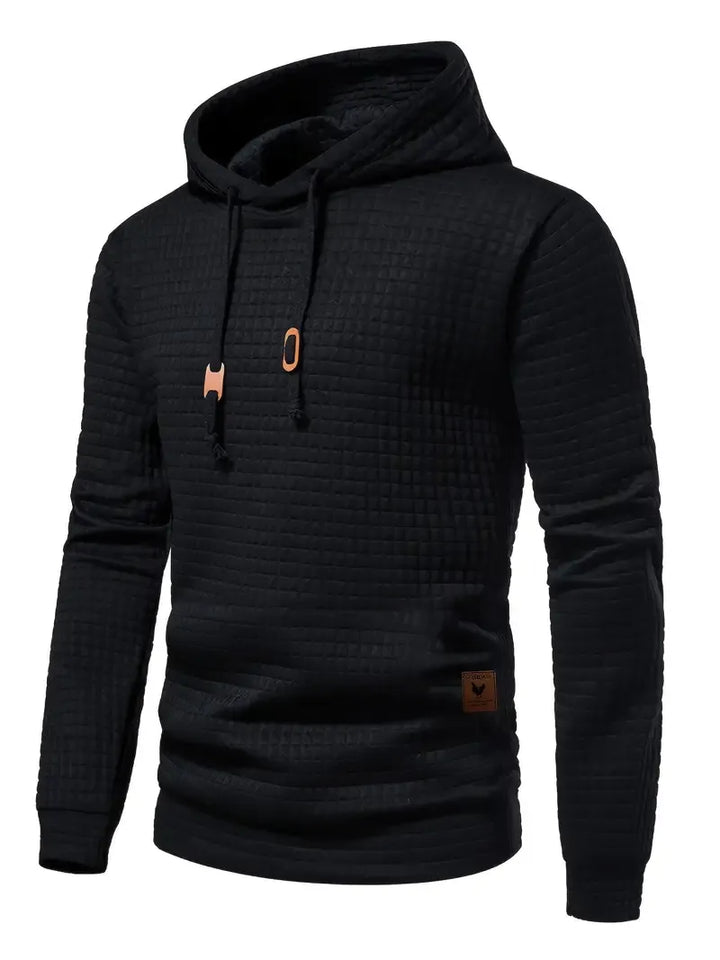 Men's Fleece Hoodie Knit Pullover Sweater