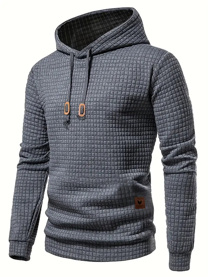 Men's Fleece Hoodie Knit Pullover Sweater