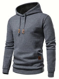 Men's Fleece Hoodie Knit Pullover Sweater