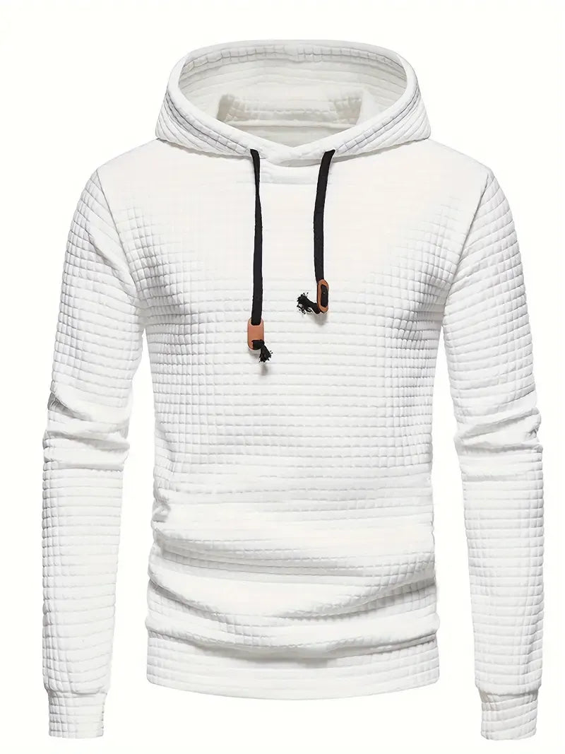 Men's Fleece Hoodie Knit Pullover Sweater