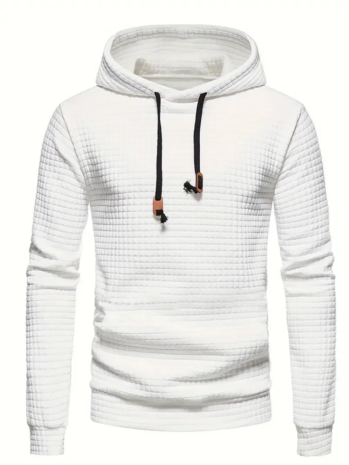 Men's Fleece Hoodie Knit Pullover Sweater
