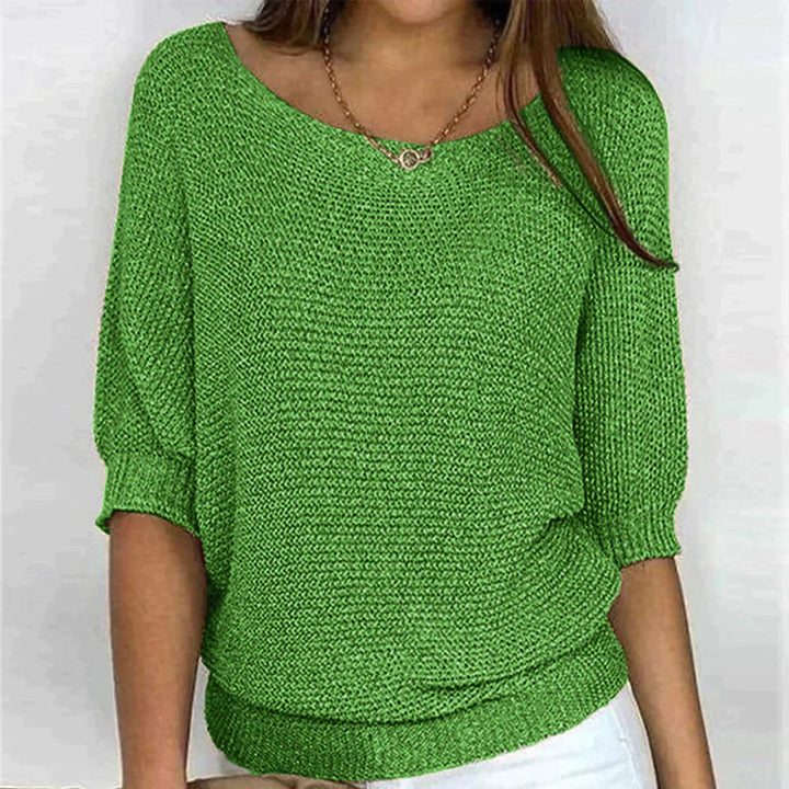 Women's Knit Batwing Sleeve Jumper Top