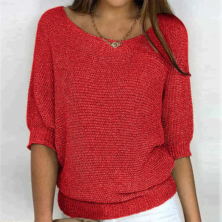 Women's Knit Batwing Sleeve Jumper Top
