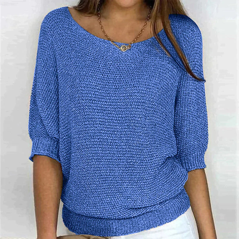 Women's Knit Batwing Sleeve Jumper Top