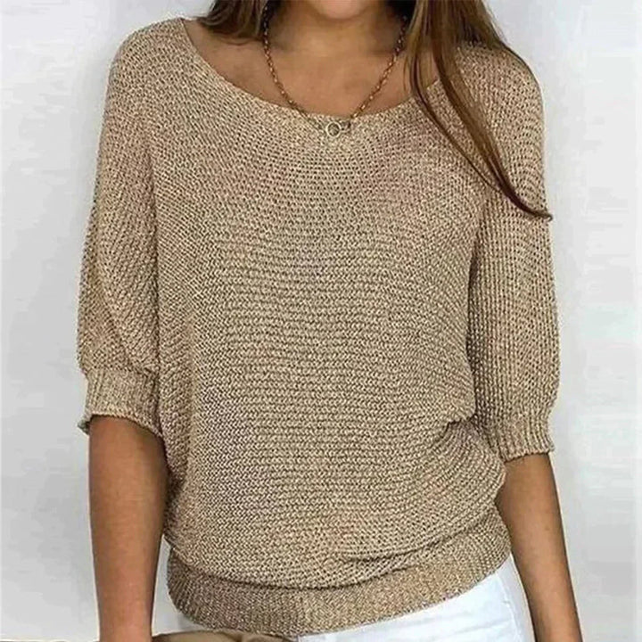Women's Knit Batwing Sleeve Jumper Top