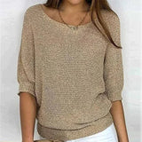 Women's Knit Batwing Sleeve Jumper Top