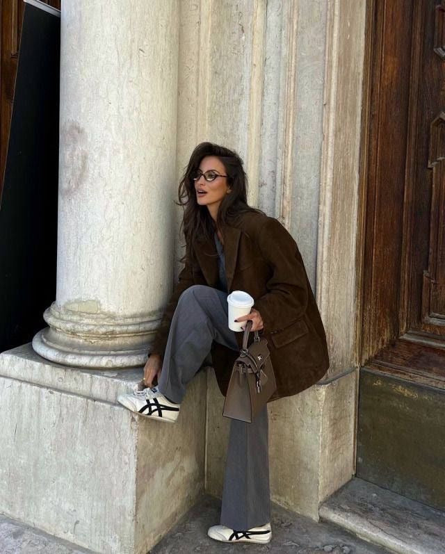 Women's Wool Blazer Oversized Jacket