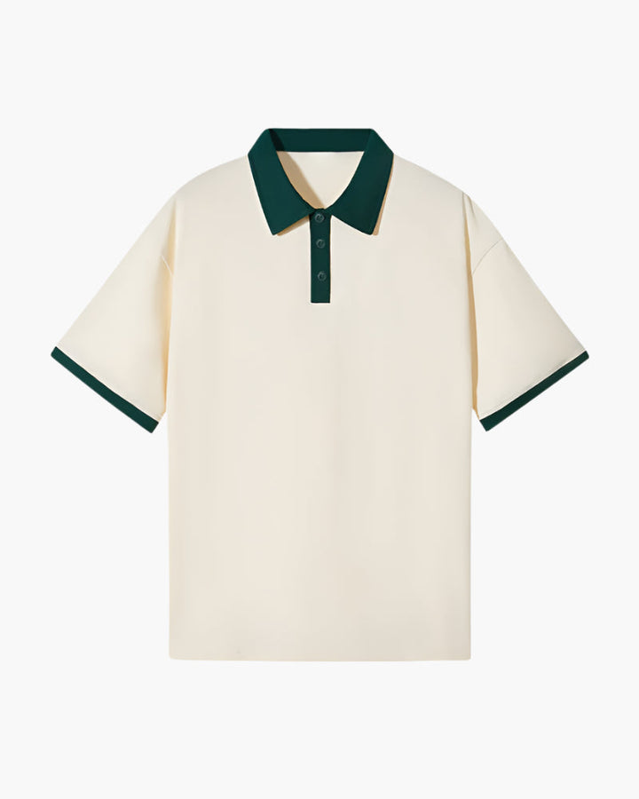 Men's Merino Wool Short Sleeve Pique Polo Shirt Lightweight Top