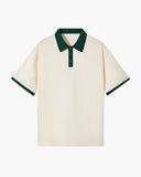 Men's Merino Wool Short Sleeve Pique Polo Shirt Lightweight Top