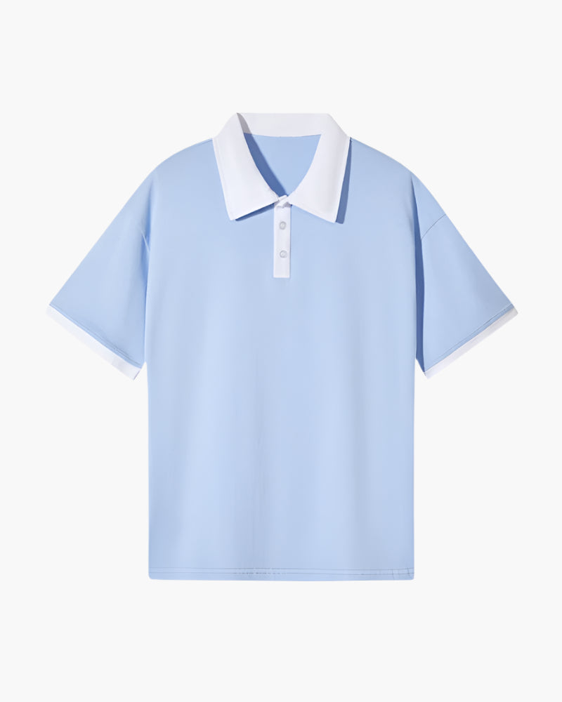 Men's Merino Wool Short Sleeve Pique Polo Shirt Lightweight Top