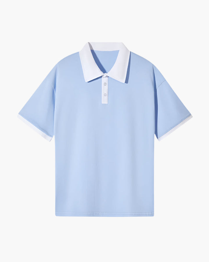 Men's Merino Wool Short Sleeve Pique Polo Shirt Lightweight Top
