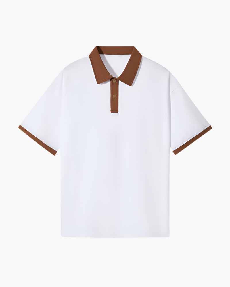 Men's Merino Wool Short Sleeve Pique Polo Shirt Lightweight Top
