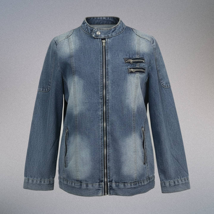 Men's Denim Jacket Full Zip Outerwear