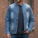 Men's Denim Jacket Full Zip Outerwear