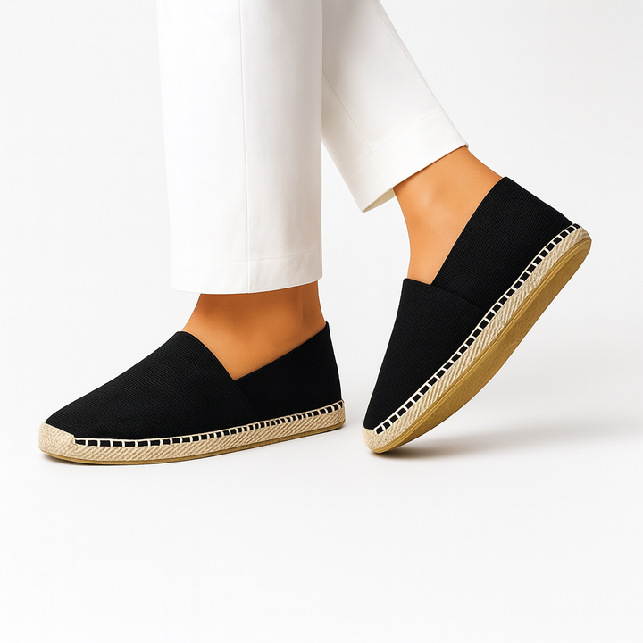 Women's Linen Canvas Loafers Lightweight Slip-On Moccasins