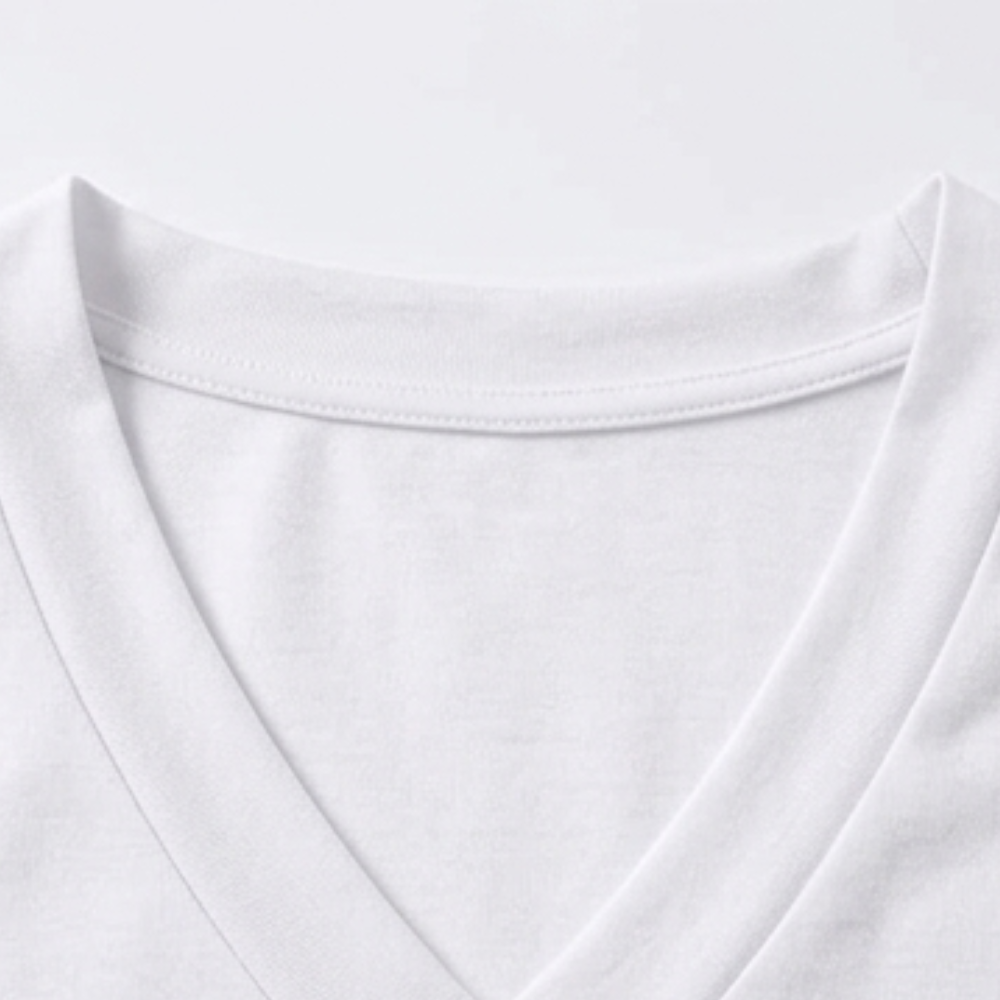 Women's Linen Blend V Neck T Shirt Short Sleeve Loose Top Blouse