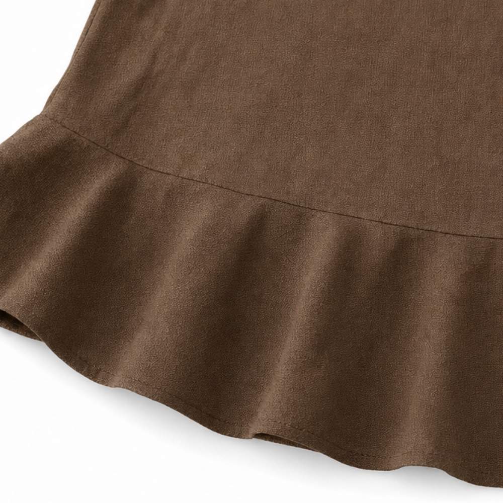 Dámská lněná halenka s volánky, výstřihem do V a peplum střihem, bez rukávů, vesta na top