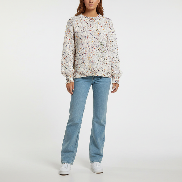 Women's Confetti Knit Wool-Blend Crew-Neck Sweater
