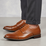 Men’s Leather Oxford Brogue Dress Shoes