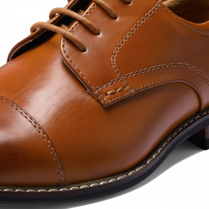 Men’s Leather Oxford Brogue Dress Shoes