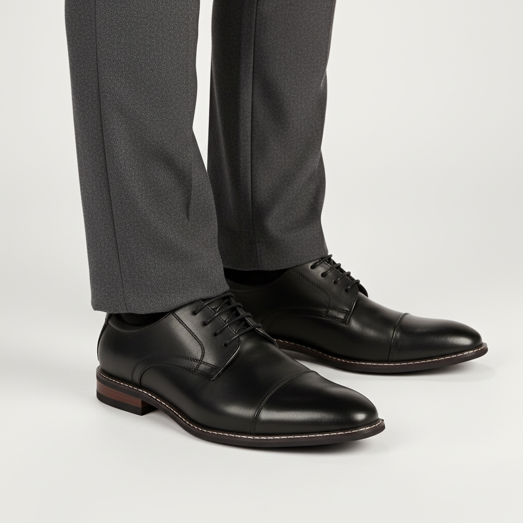 Men’s Leather Oxford Brogue Dress Shoes