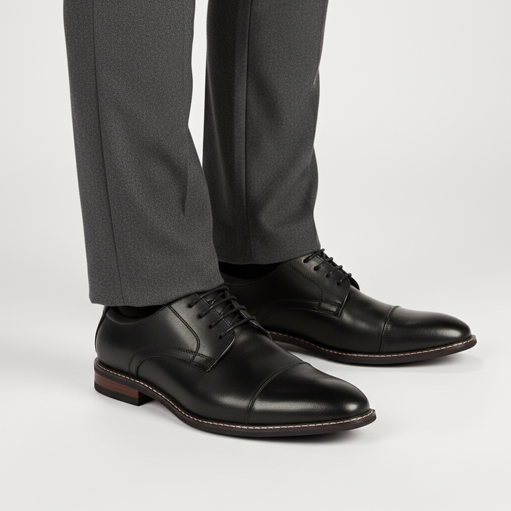 Men’s Leather Oxford Brogue Dress Shoes