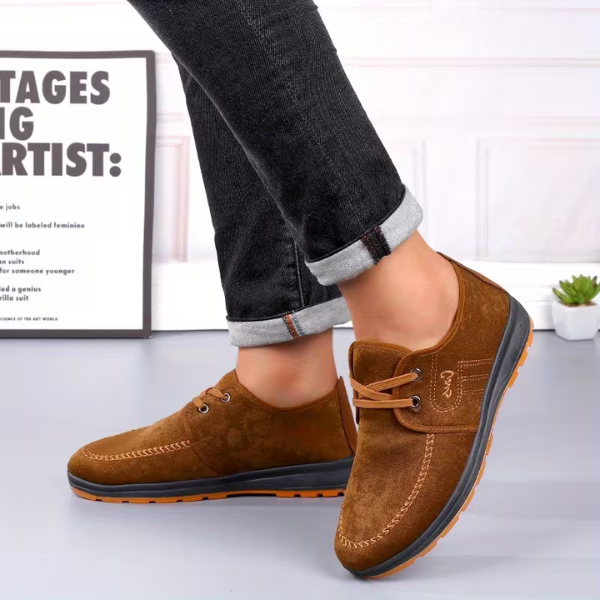 Men's Leather Loafers Casual Oxford Derby Flats