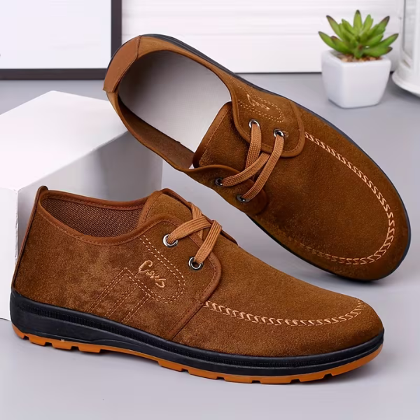 Men's Leather Loafers Casual Oxford Derby Flats