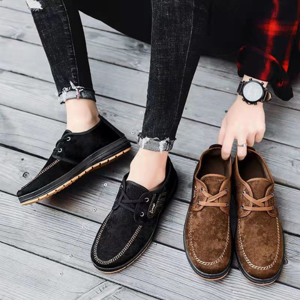 Men's Leather Loafers Casual Oxford Derby Flats