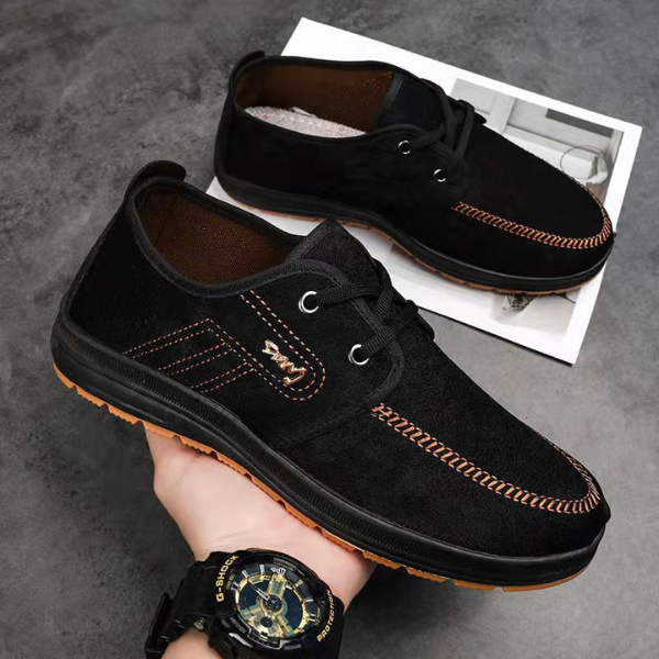 Men's Leather Loafers Casual Oxford Derby Flats