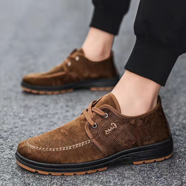Men's Leather Loafers Casual Oxford Derby Flats