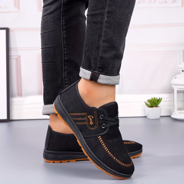 Men's Leather Loafers Casual Oxford Derby Flats