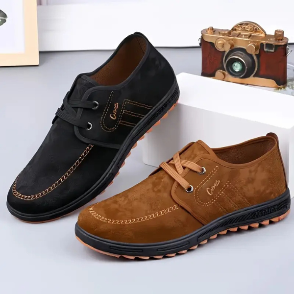 Men's Leather Loafers Casual Oxford Derby Flats
