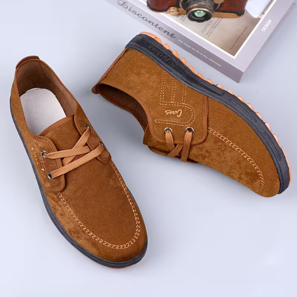 Men's Leather Loafers Casual Oxford Derby Flats