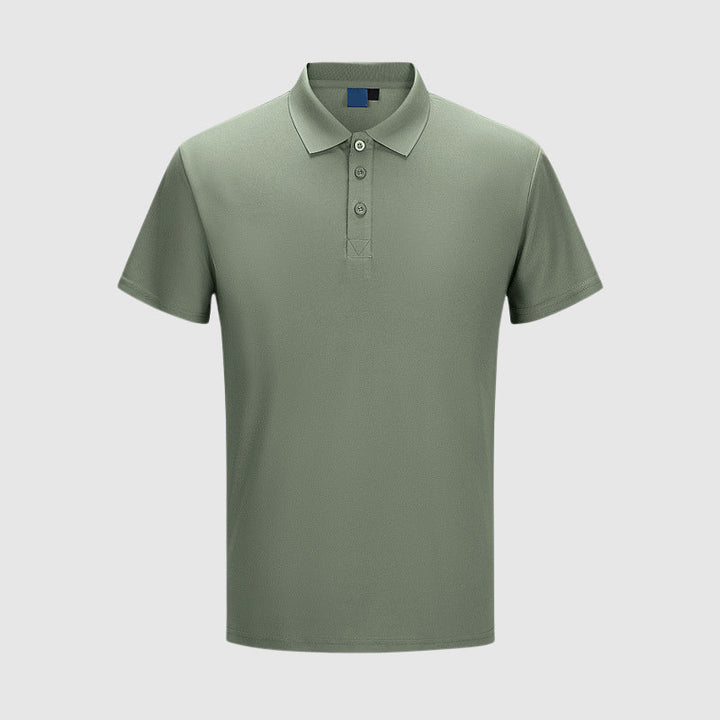 Men's Knit Athletic Fit Short Sleeve Polo Shirt