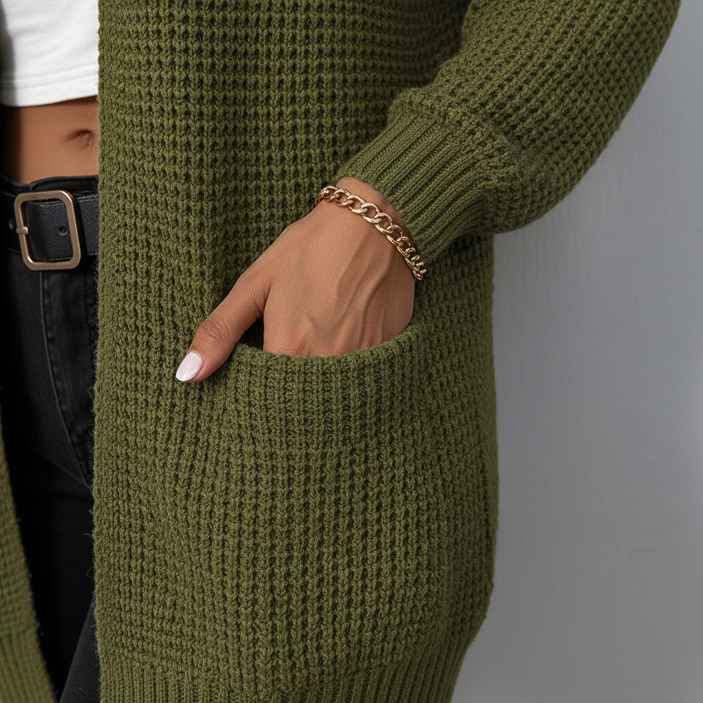 Women’s Relaxed Merino Wool Long Cardigan