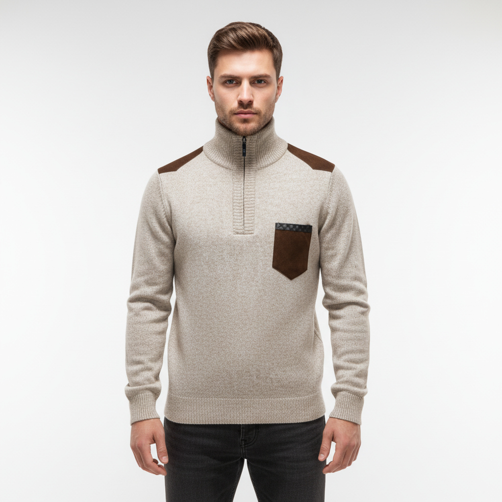 Men’s Merino Wool Quarter-Zip Pullover