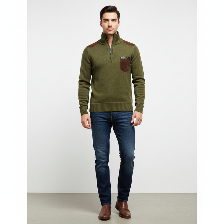 Men’s Merino Wool Quarter-Zip Pullover